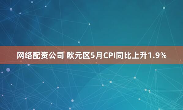 网络配资公司 欧元区5月CPI同比上升1.9%